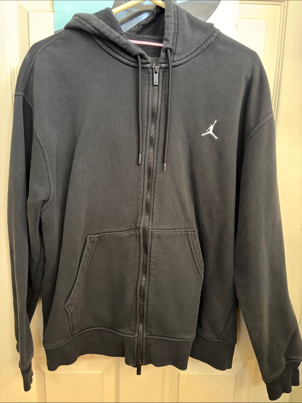 Nike Black Jordan Full-Zip Hoodie with Jumpman Logo